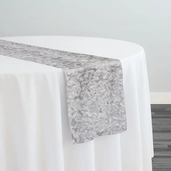 10pcs - Patina Sheer Table Runner 14"x108" - White