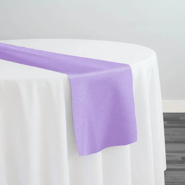9pcs - Premium Poly (Poplin) Table Runner 14"x108" - Lilac 1172