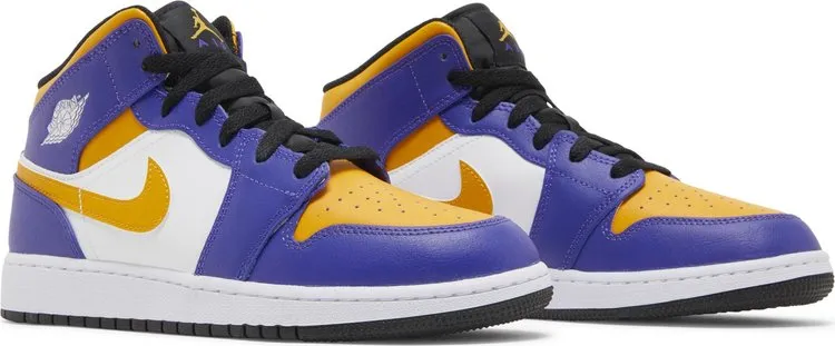 Air Jordan 1 Mid GS Lakers, purple