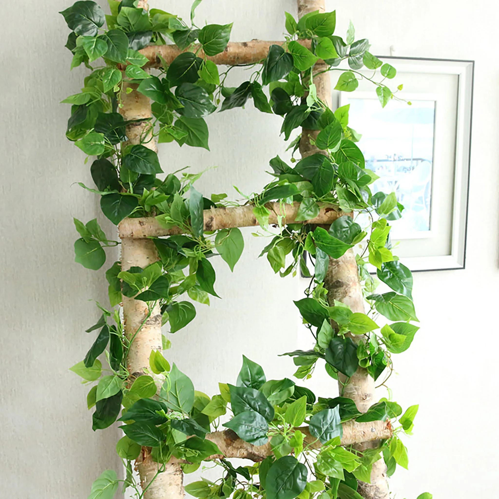 Artificial Hanging Plants Leaf Garland 100"