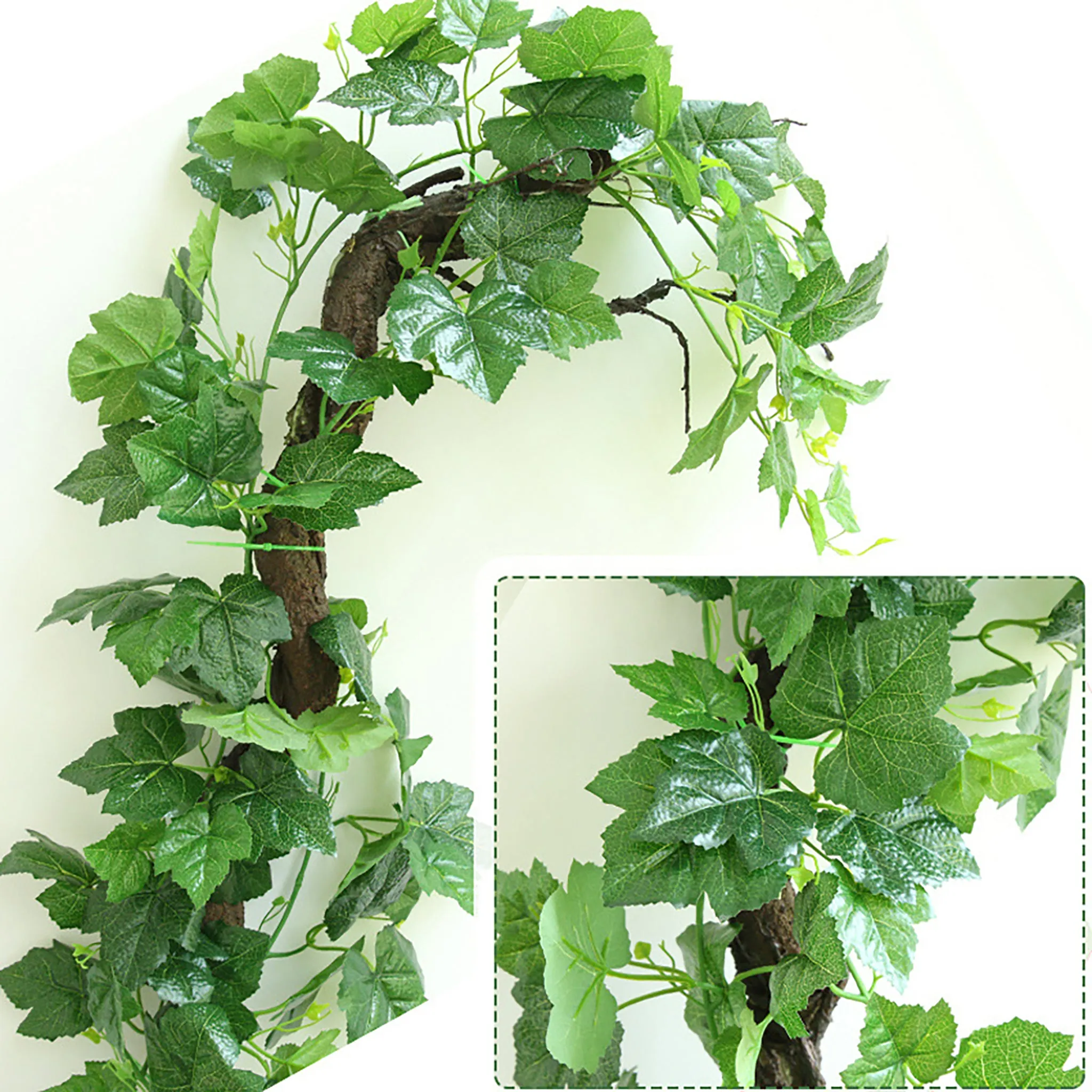 Artificial Hanging Plants Leaf Garland 100"