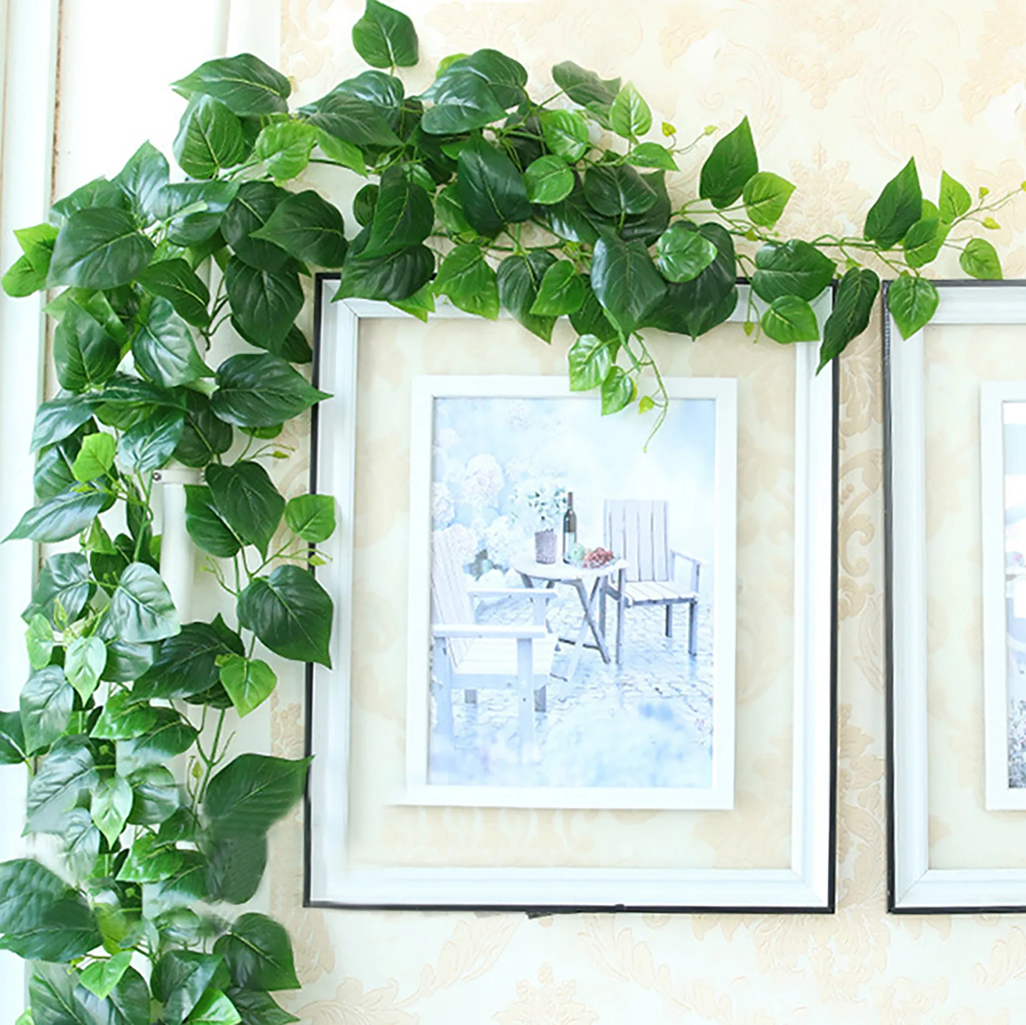 Artificial Hanging Plants Leaf Garland 100"