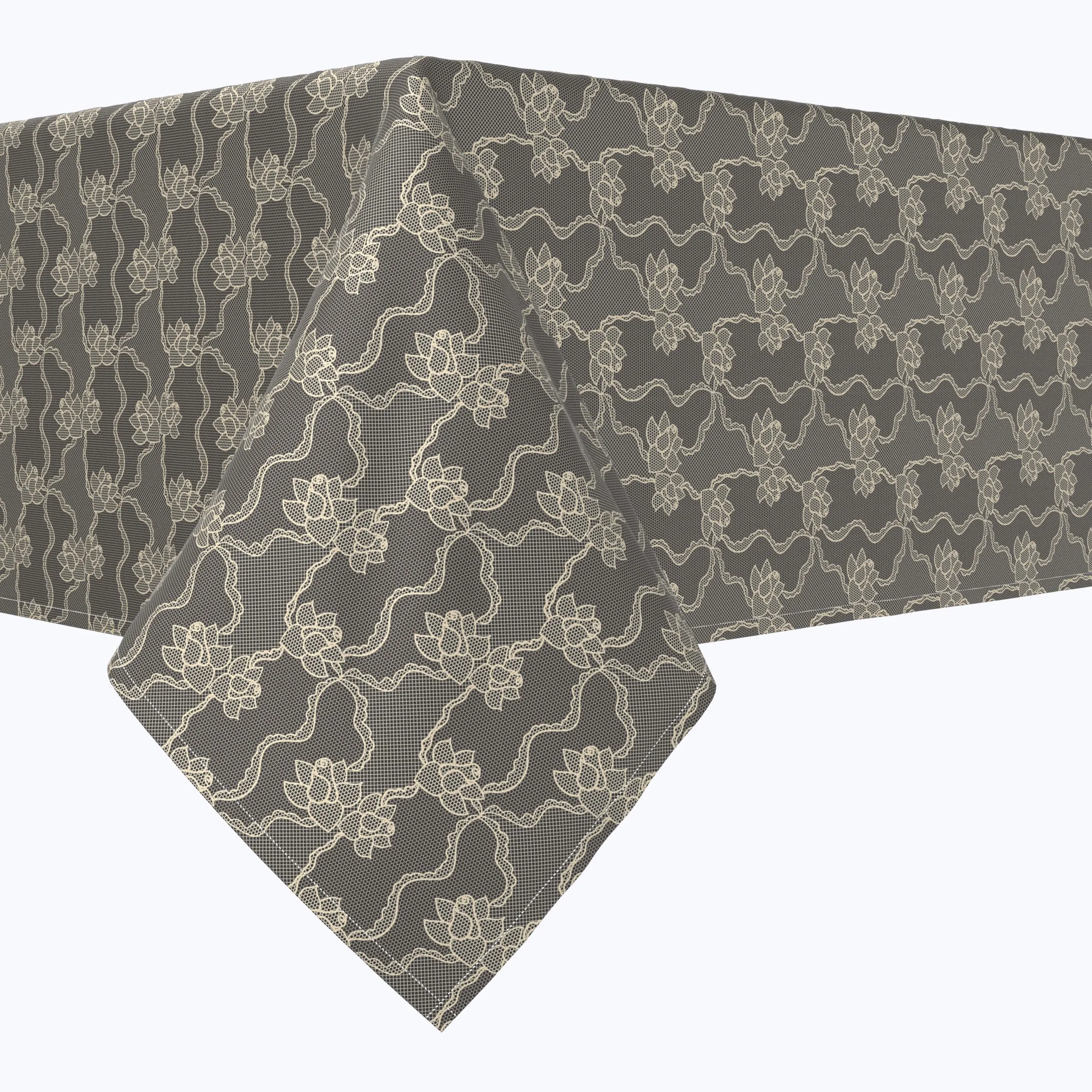Black Lace Orchids Rectangles