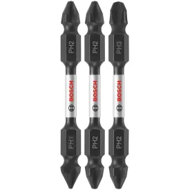 Bosch ITDEPHV2503 3 pc. Impact Tough 2.5 In. Phillips Double-Ended Bit Set