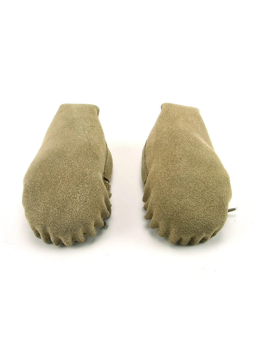British Made Children's Moccasin Slippers Beige