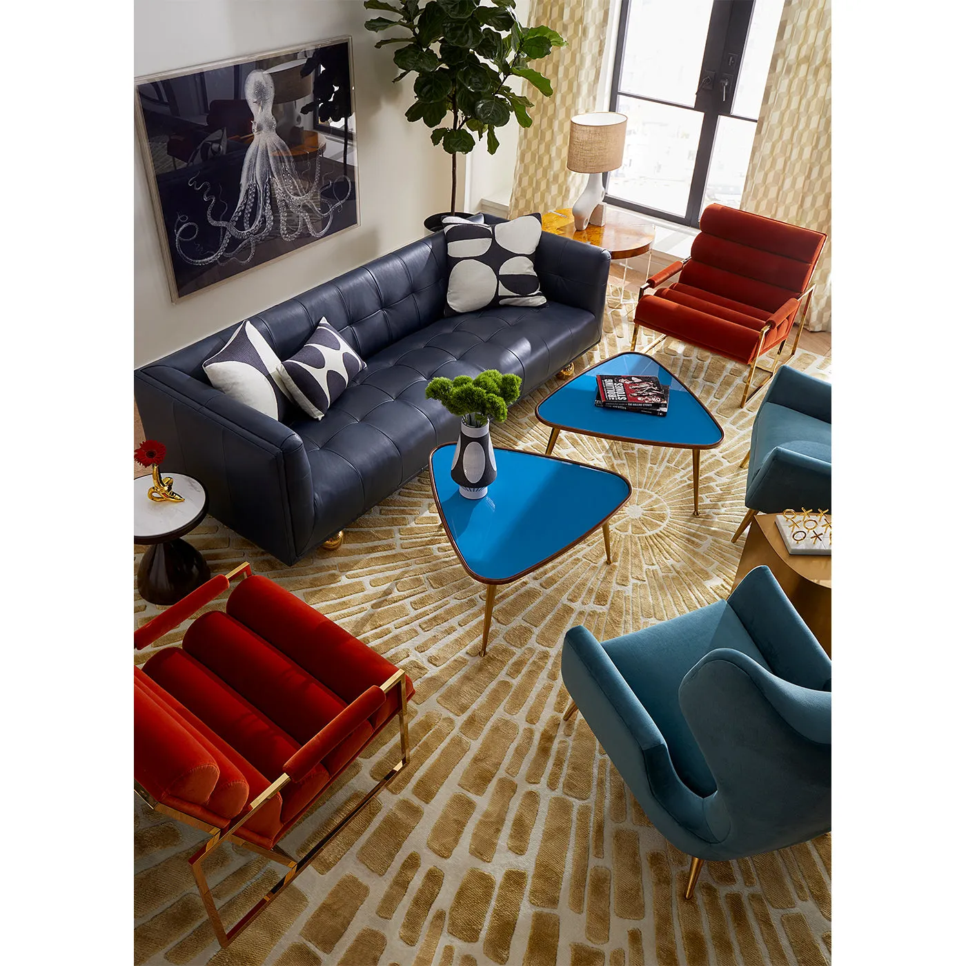 Channeled Goldfinger Lounge Chair