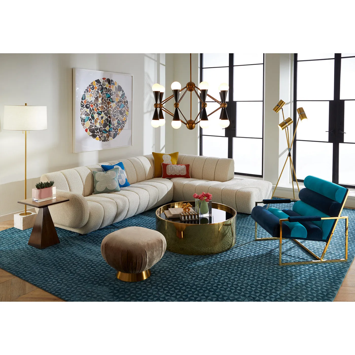 Channeled Goldfinger Lounge Chair