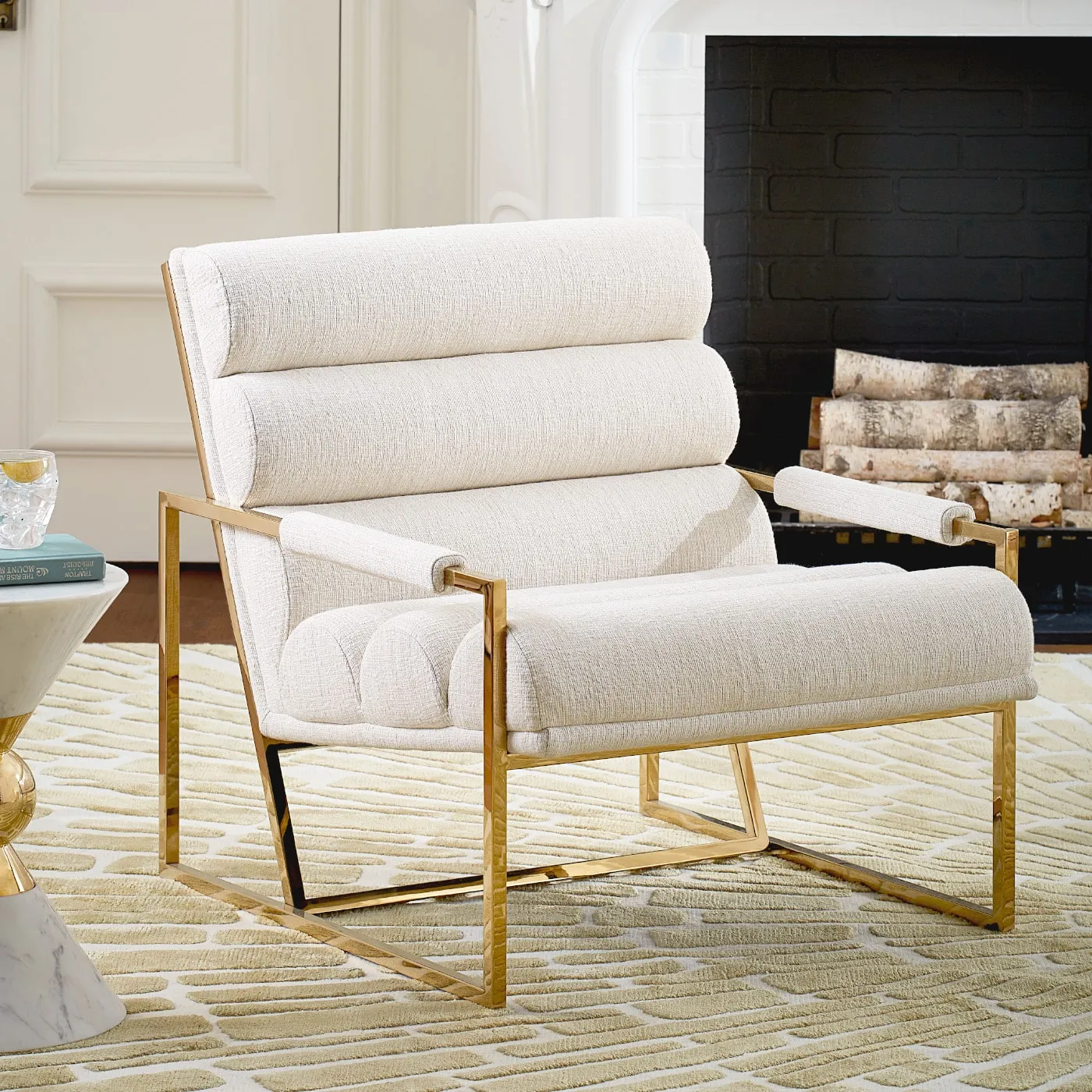 Channeled Goldfinger Lounge Chair