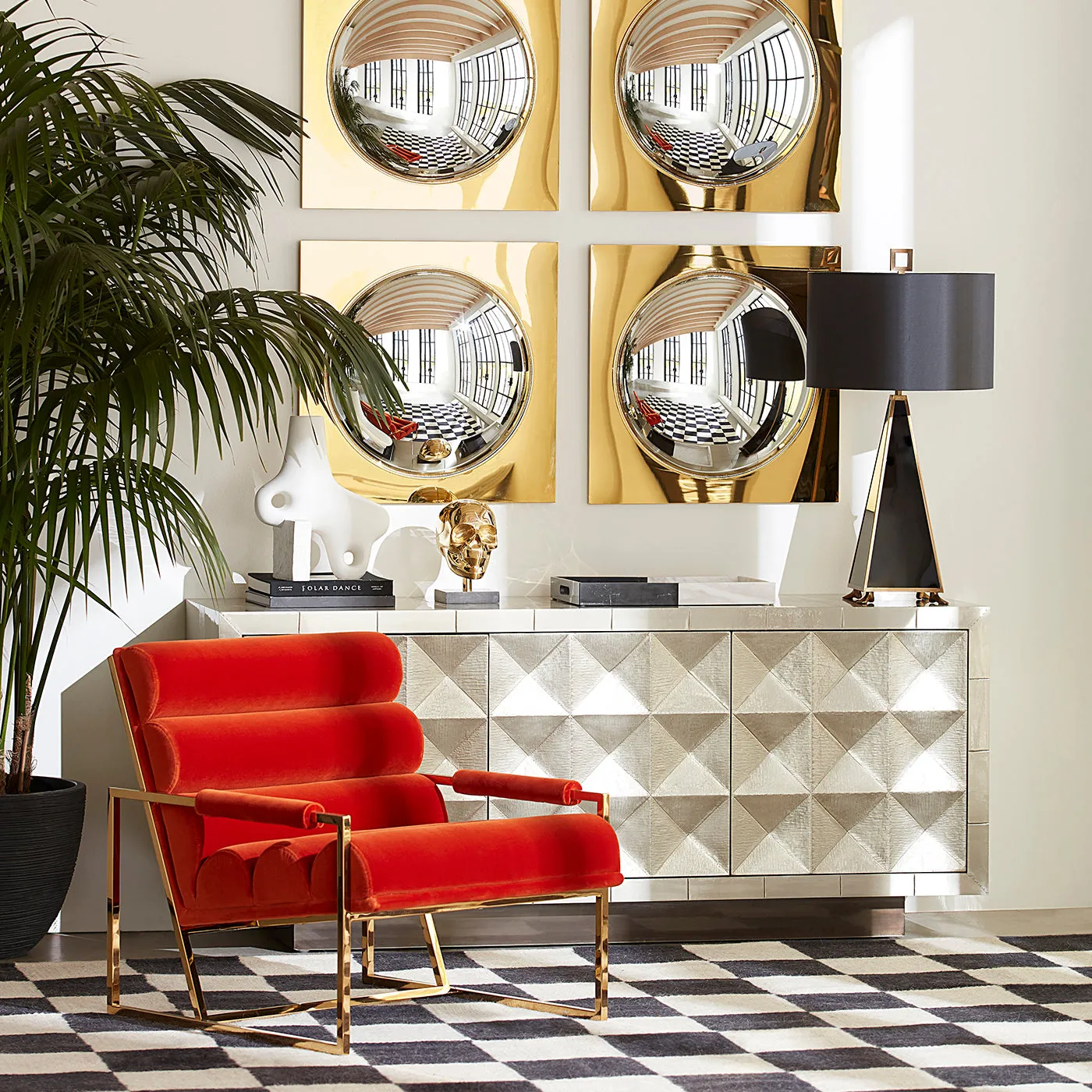 Channeled Goldfinger Lounge Chair