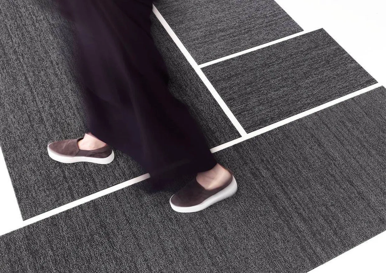Chilewich Shag Runner Mat  - Heathered Grey