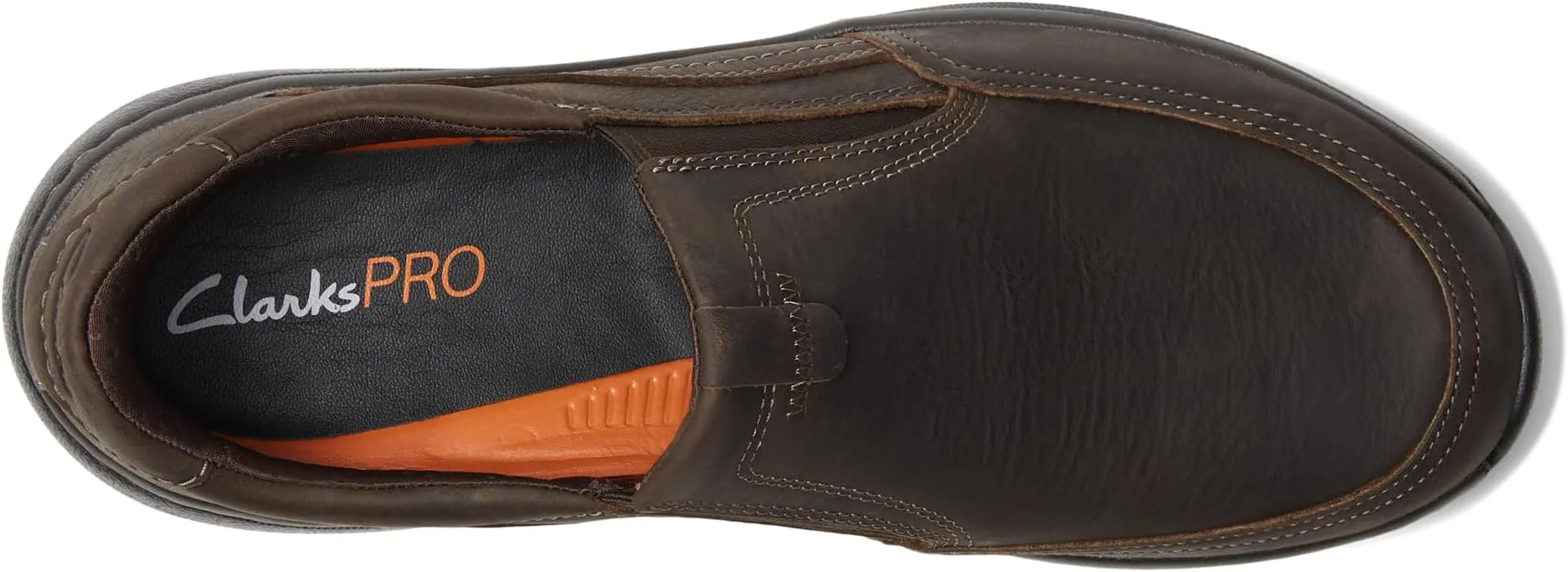 Clarkspro Step Clarks Loafers in Dark Brown Tumbled Leather