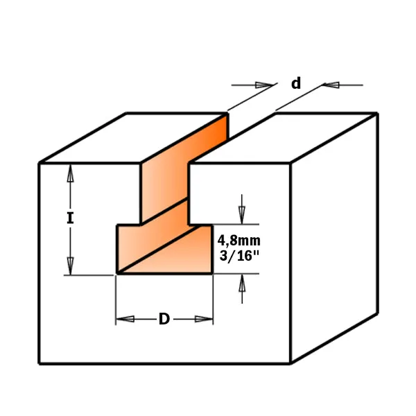 CMT Keyhole Carbide Tipped Router Bits