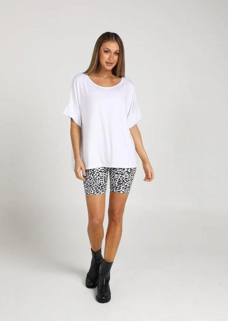 Demi Oversized Bamboo Box T-Shirt - White