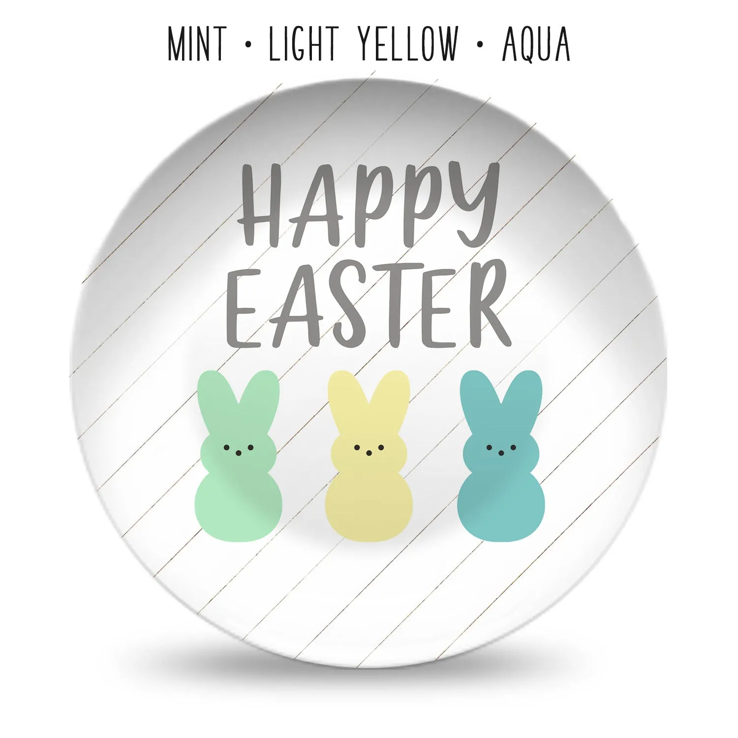 Easter Bunny Personalized Plates