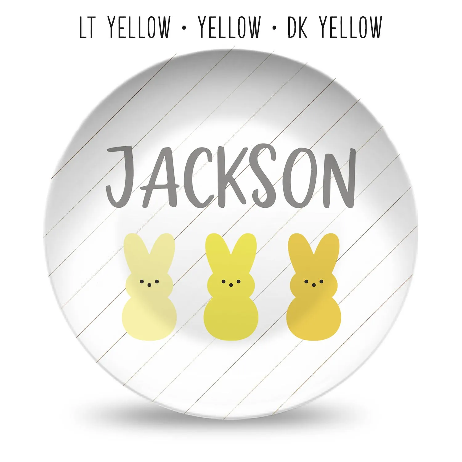 Easter Bunny Personalized Plates