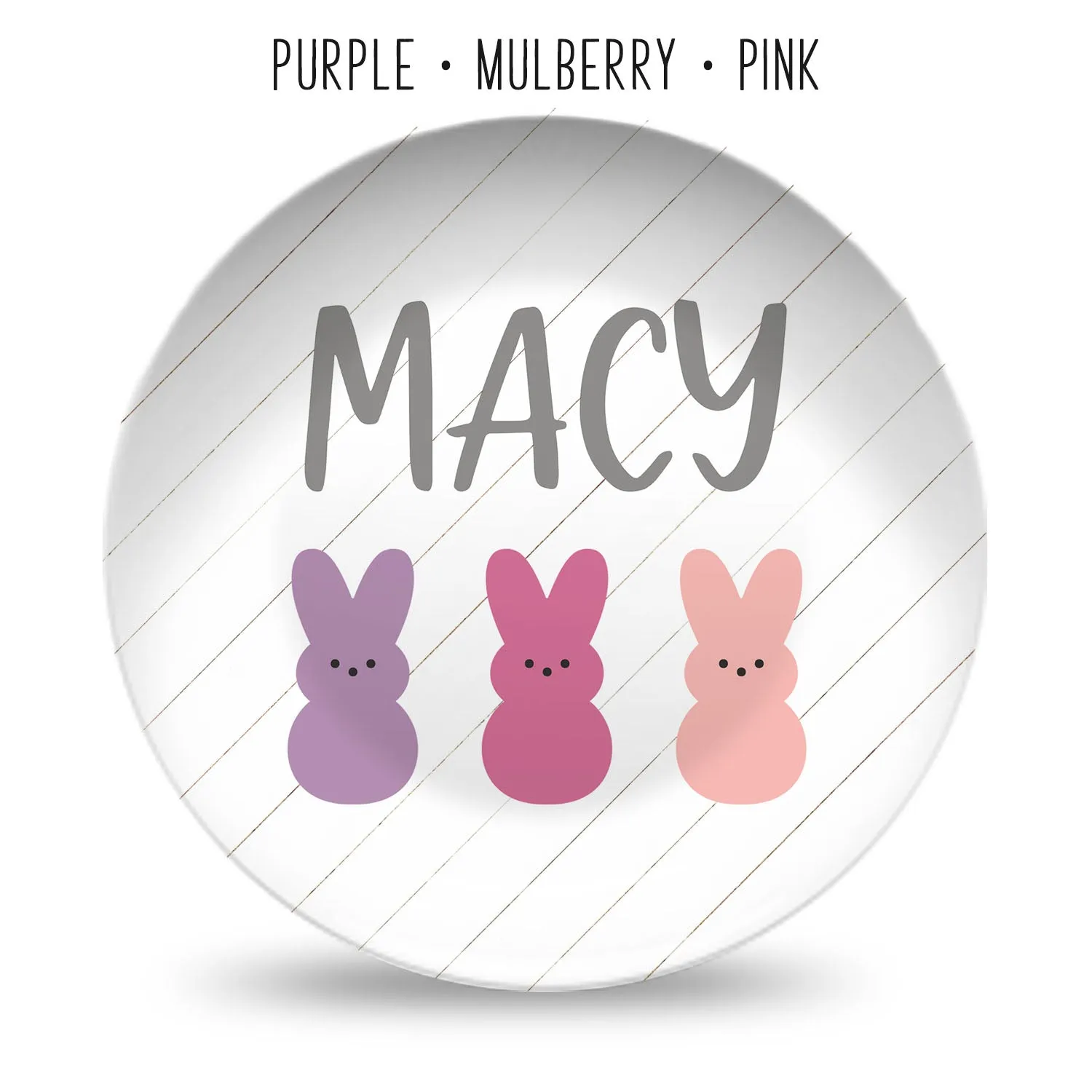 Easter Bunny Personalized Plates
