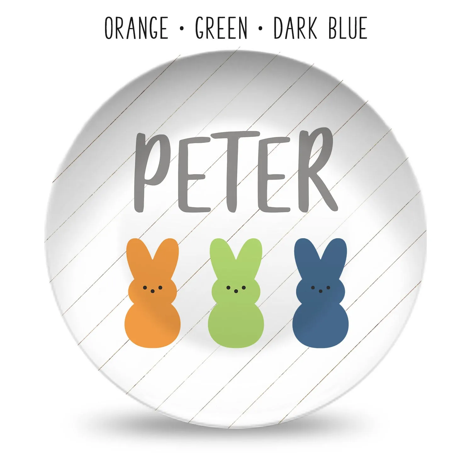 Easter Bunny Personalized Plates