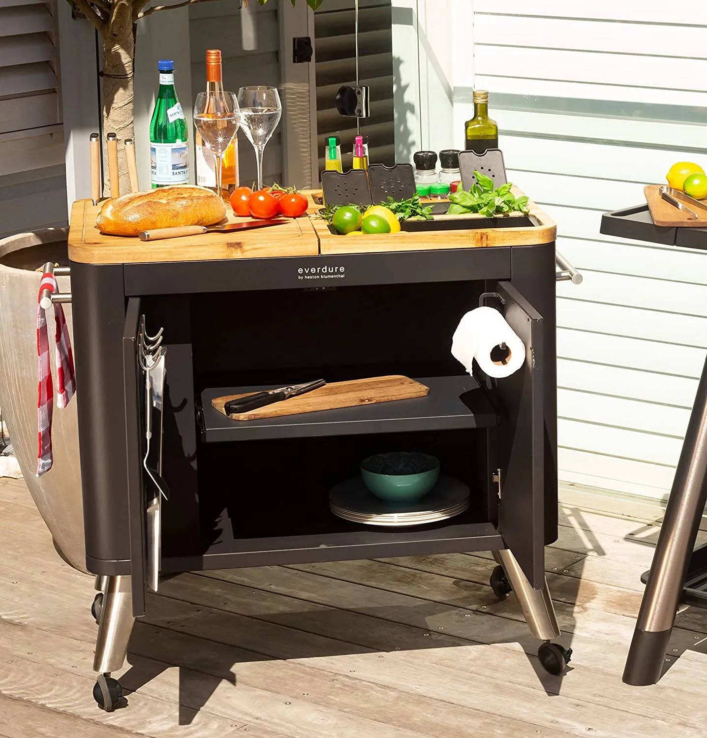 Everdure Mobile Preparation Kitchen Matte Black