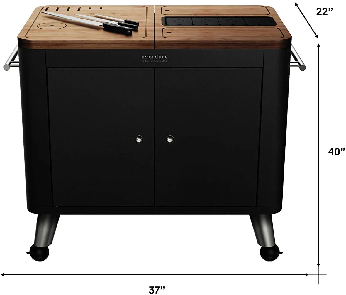 Everdure Mobile Preparation Kitchen Matte Black