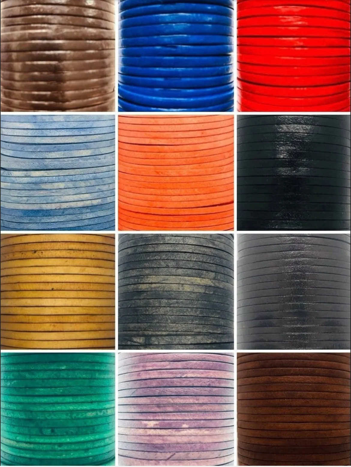 Flat 3mm Real Genuine Craft Jewellery Leather String Cord Lace Thong 5m