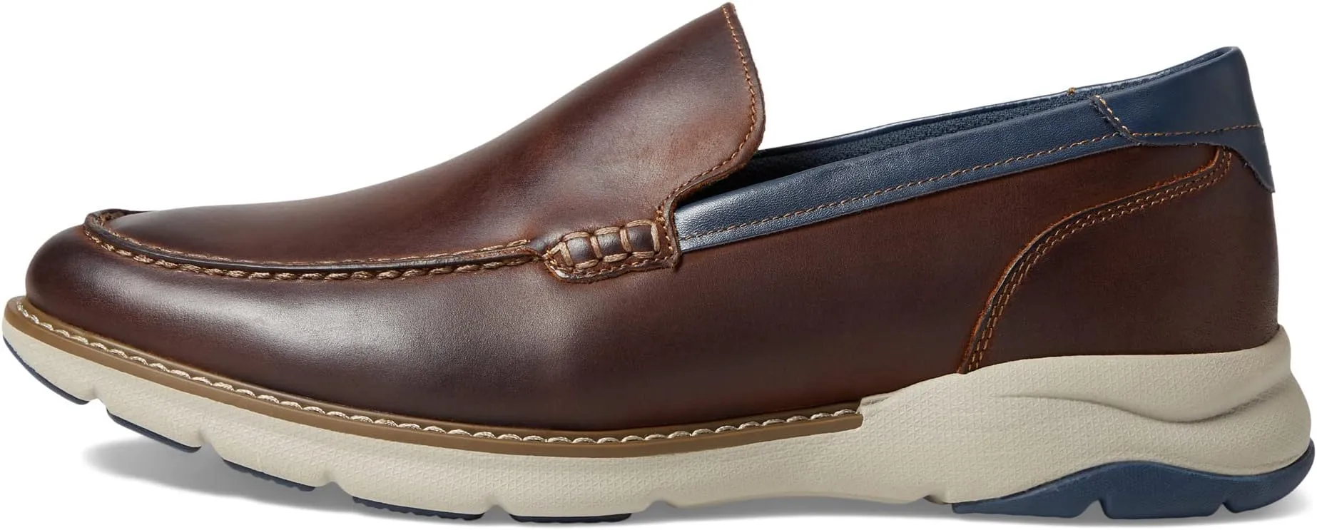 Frenzi Moc Toe Venetian Loafer Florsheim, Brown Crazy Horse
