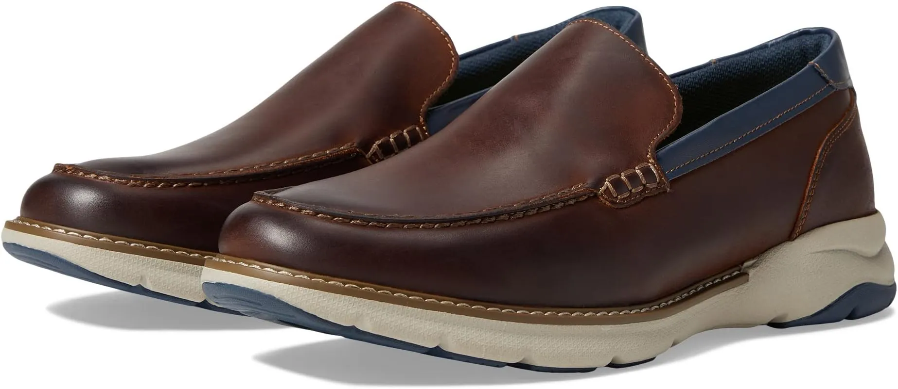 Frenzi Moc Toe Venetian Loafer Florsheim, Brown Crazy Horse
