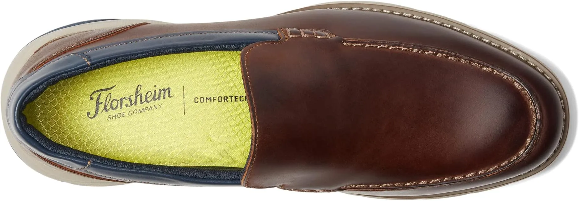 Frenzi Moc Toe Venetian Loafer Florsheim, Brown Crazy Horse