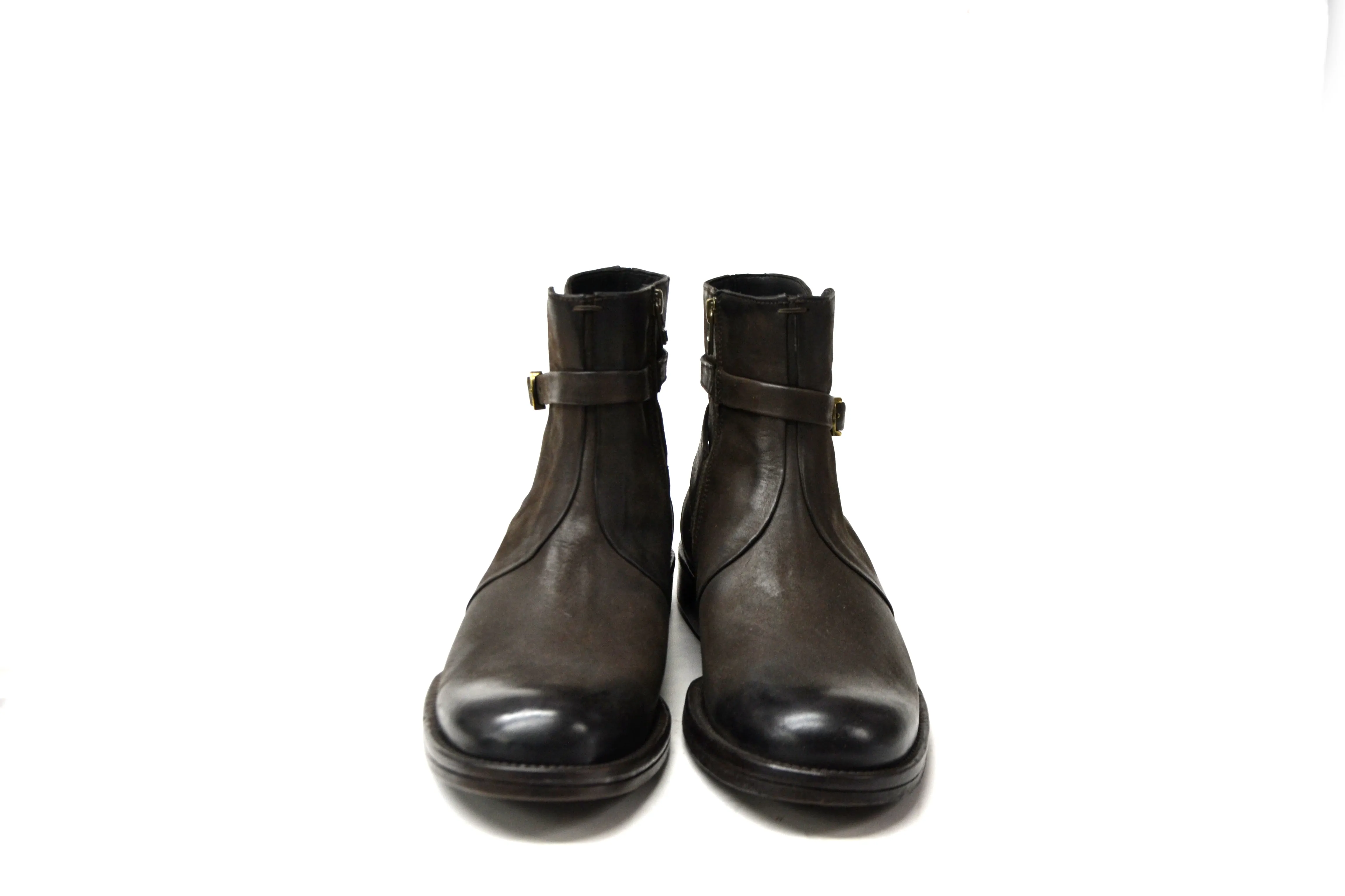 Harvard Coffe Buckle Zip Mid Boots