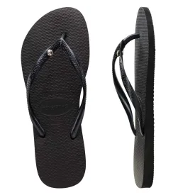 HAVAIANA SLIM CRYSTAL BLACK/BLACK