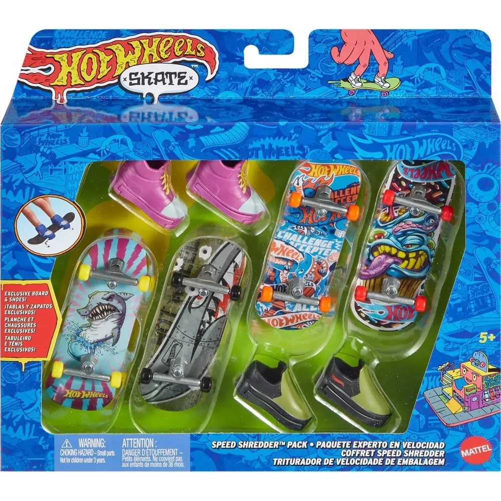 Hot Wheels Skate Speed Shredder 4 Pack