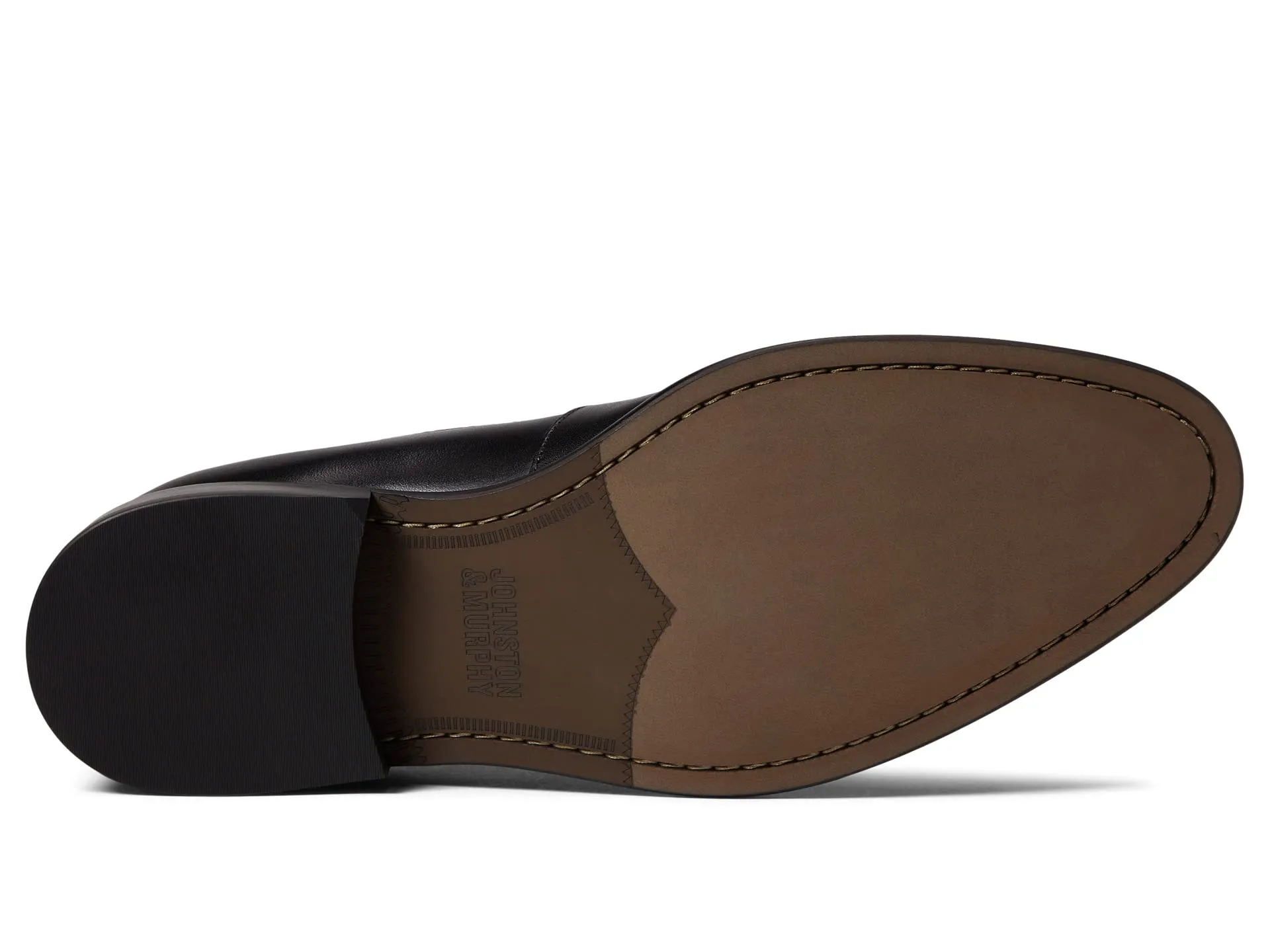 Johnston & Murphy Stockton Venetian loafers, black