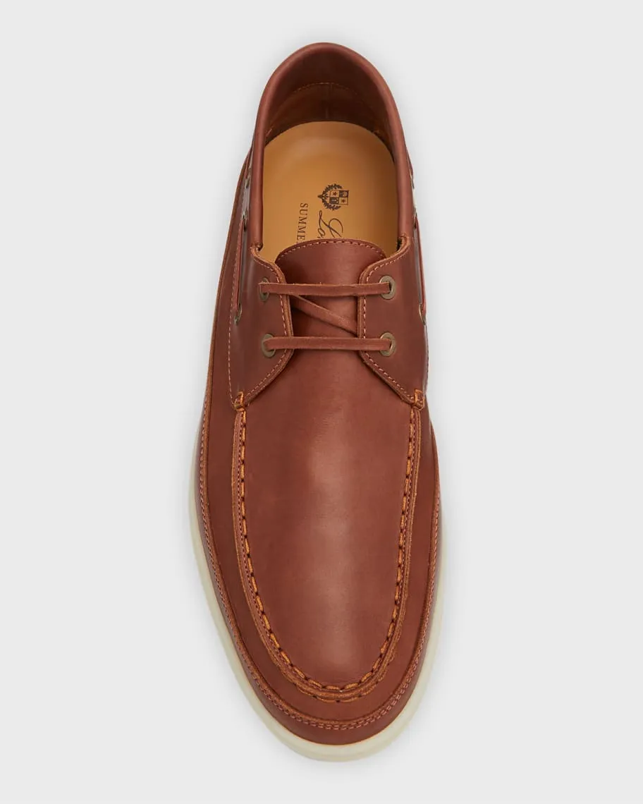 Loro Piana Men's Leather Sailing Loafers