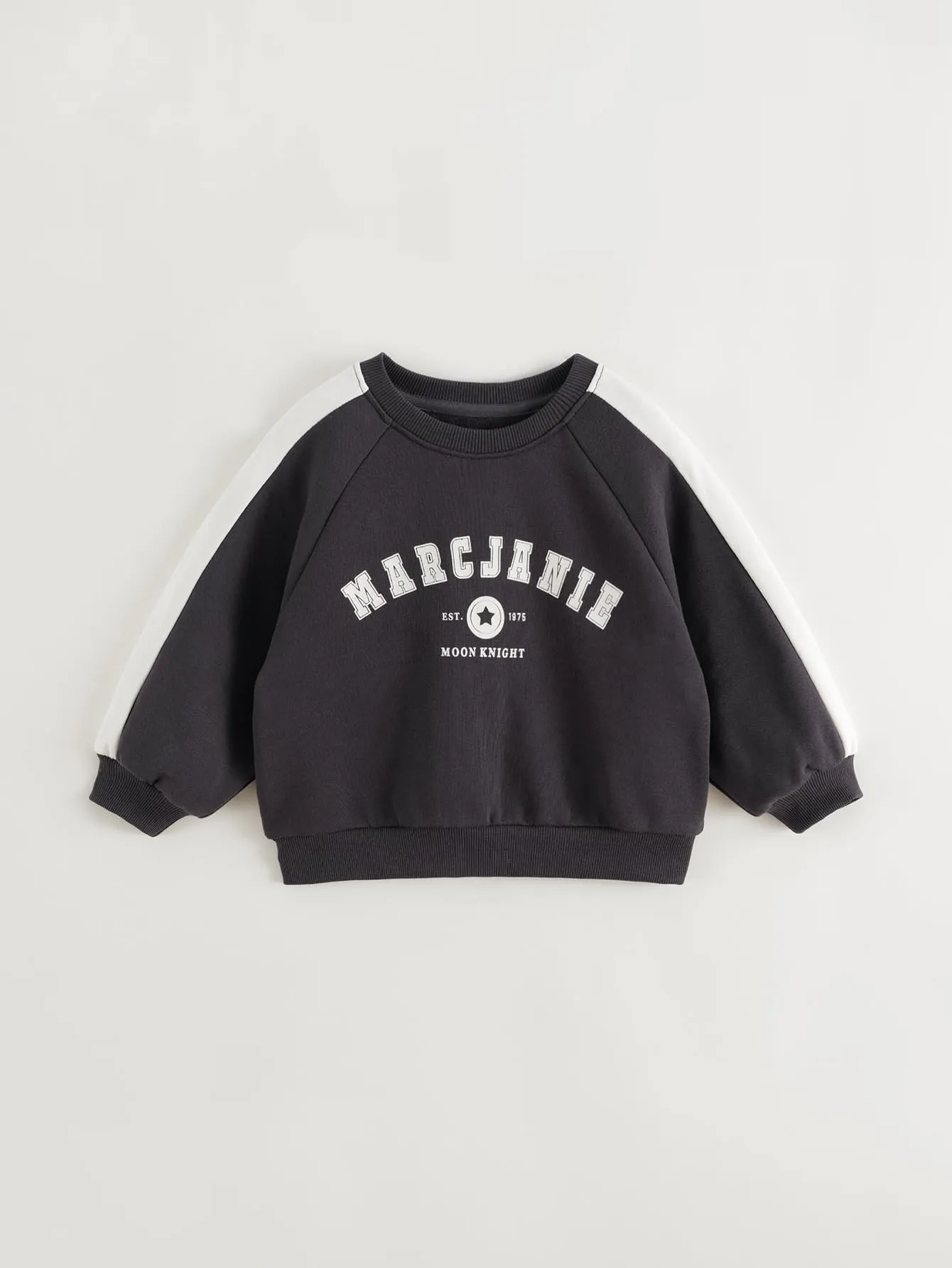 MARC & JANIE Boys Color Block Crew Neck Loose Sweatshirt 240993