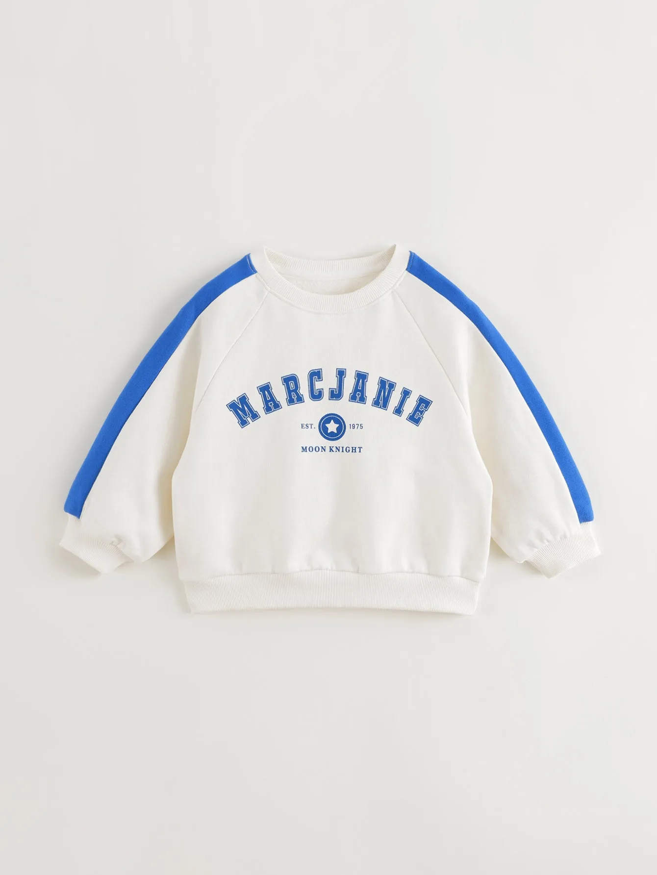 MARC & JANIE Boys Color Block Crew Neck Loose Sweatshirt 240993