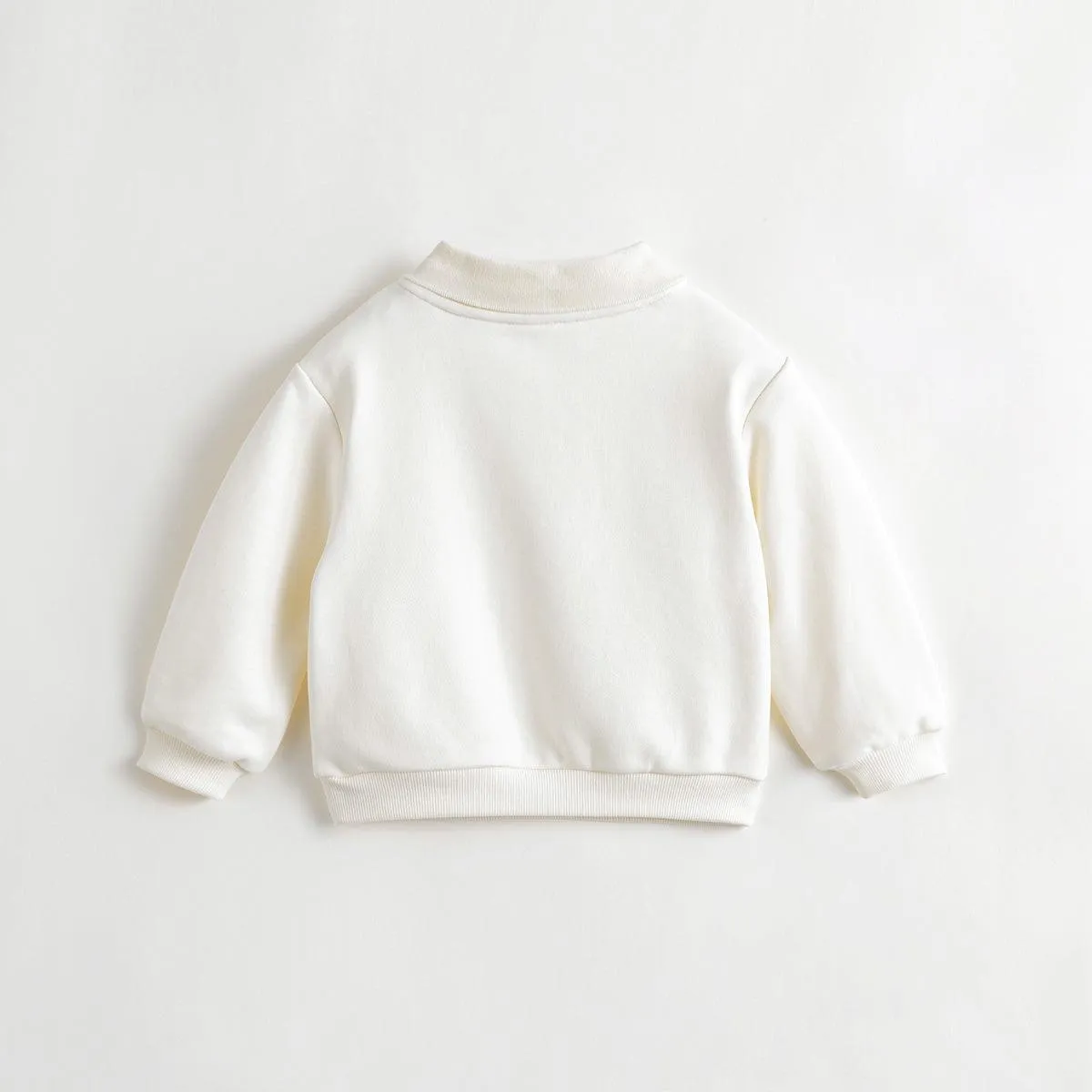 MARC & JANIE Girls Color Block Letter Lapel Sweatshirt 231929