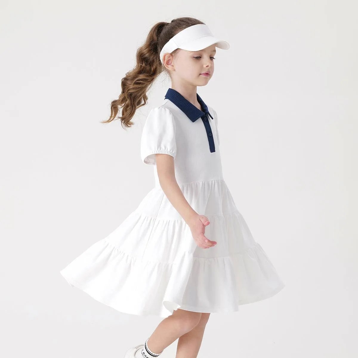 MARC & JANIE Girls Quick Dry Athletic Polo Dresses 240666