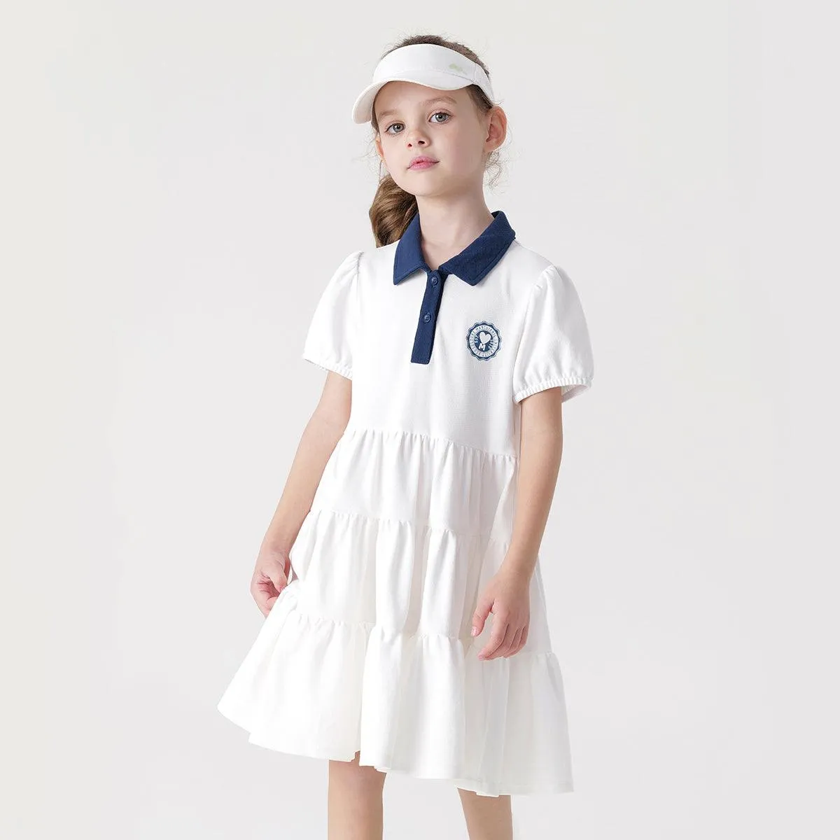 MARC & JANIE Girls Quick Dry Athletic Polo Dresses 240666