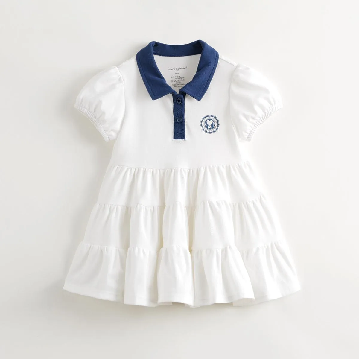 MARC & JANIE Girls Quick Dry Athletic Polo Dresses 240666
