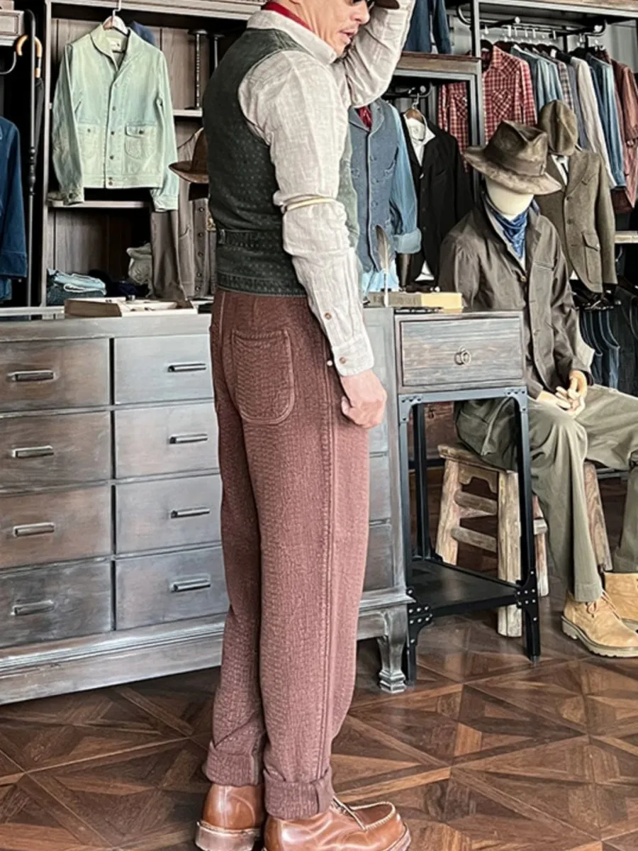 Men's Washed Jacquard Vest