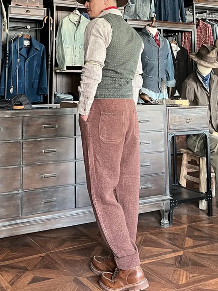 Men's Washed Jacquard Vest