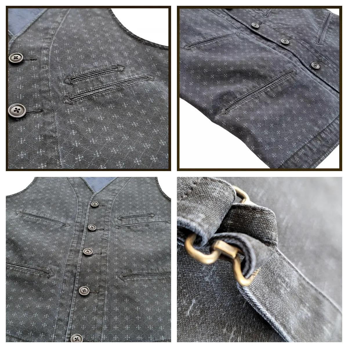 Men's Washed Jacquard Vest