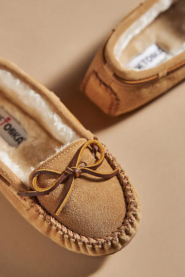 Minnetonka Cally moccasins, brown