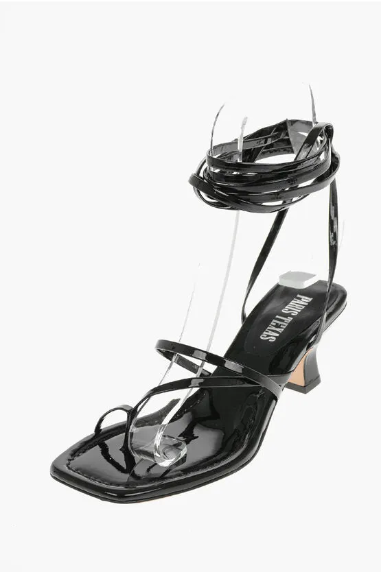 Paris Texas Patent Leather Lace-up BETTY Heel Sandals