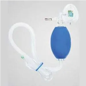 Pediatric Resuscitation Device with Mask and 40" Oxygen Reservoir Tubing, With PEEP Valve