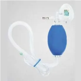 Pediatric Resuscitation Device with Mask and 40" Oxygen Reservoir Tubing, With PEEP Valve