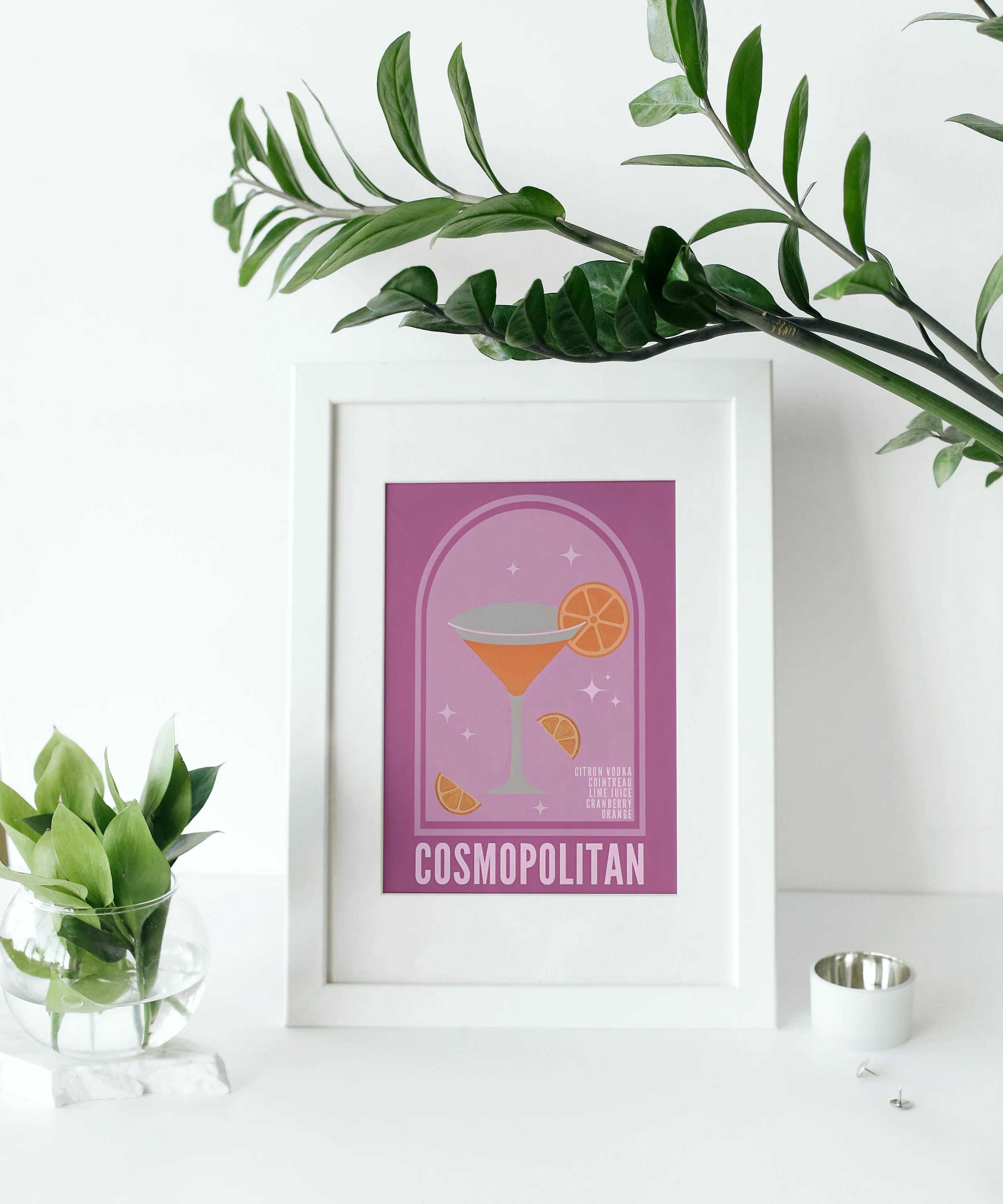 Preppy Cocktail Prints Set Of 4 PRINTABLE ART, Bar Cart Art, Colorful Cocktail Prints With Recipes, Retro Cocktail Posters, Preppy Wall Art