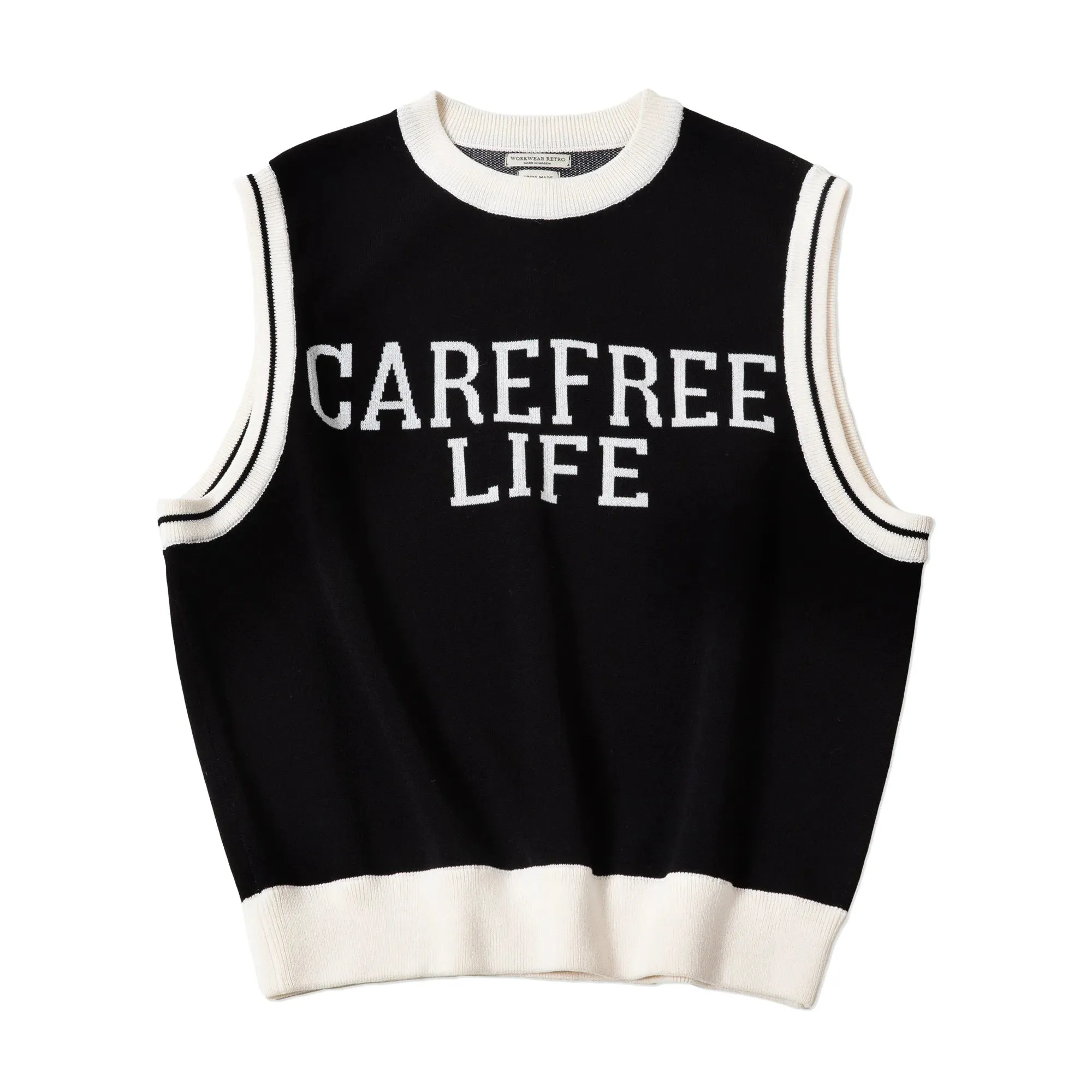 Preppy Knitted Vest for Male Ivy Style Clothing - Sleeveless Tops