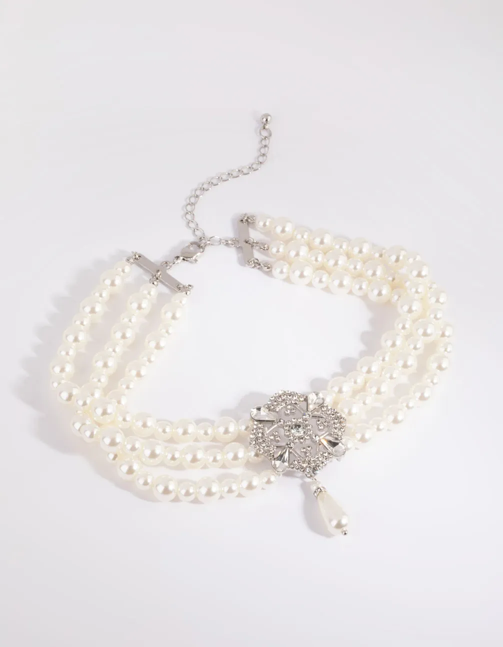 Rhodium Glamorous Choker