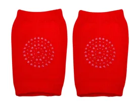 THE LITTLE LOOKERS Baby Knee Pads for Crawling, Socks-style Anti-Slip Padded Stretchable Elastic Cotton Soft Breathable Comfortable Knee Cap/ Elbow Safety Protectorin Attractive Colors (6 months- 2 years)