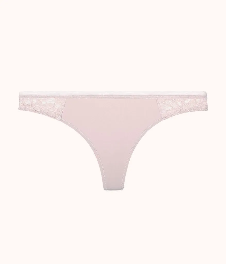 The Palm Lace Thong: Orchid